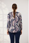 ELLA TOP - wave print